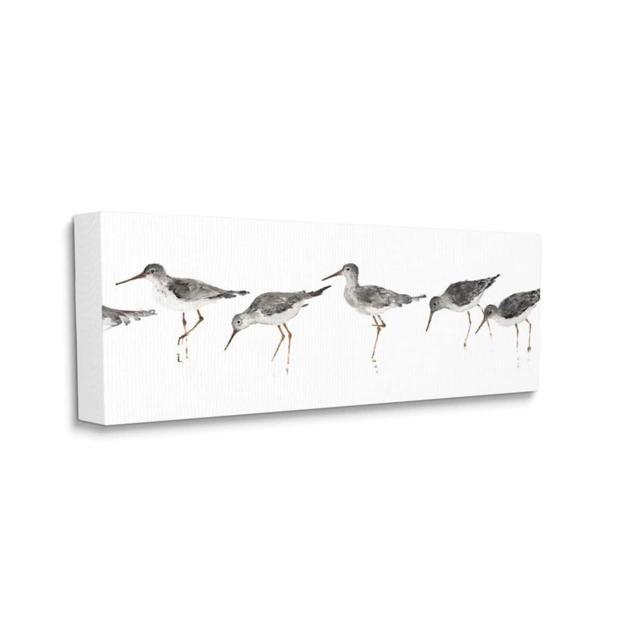 Stupell Industries Beach Bird Sandpipers Minimal Painting Wall Art